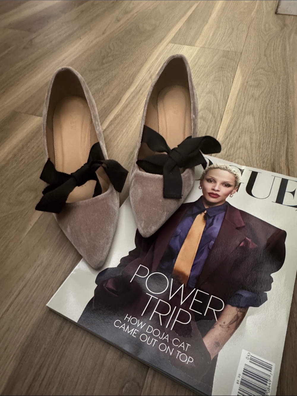 J Crew Avery Velvet heel with Bow
Size 6.5